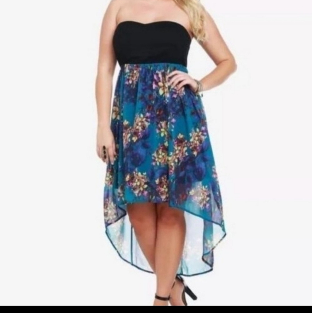 Torrid high-low floral dress